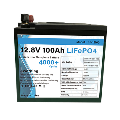 12V 100A LiFePO4 Battery Pack For Solar Energy Storage